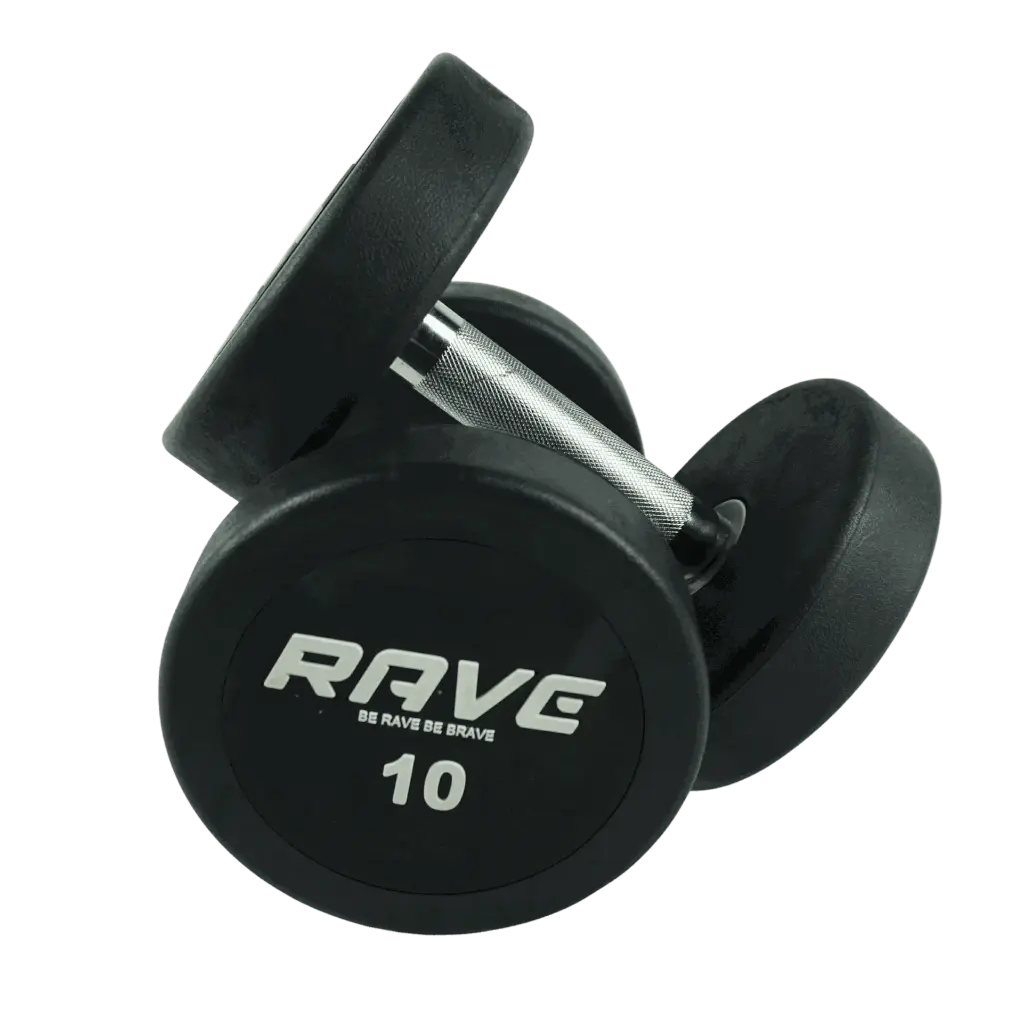 RAVE TG806 Black Color - Round Head Dumbbell - TPU Dumbbell - افضل سعر دمبل واوزان حرة في السوق المصري المصري من سبرنت.webp