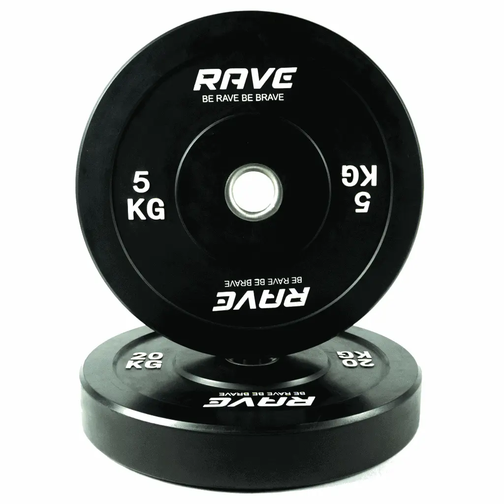 RAVE WG 40 Bumper Plates Black Color - Round Head Dumbbell - Rubber Plate- افضل سعر دمبل واوزان حرة في السوق المصري المصري من سبرنت قيمة مقابل سعر 3.webp