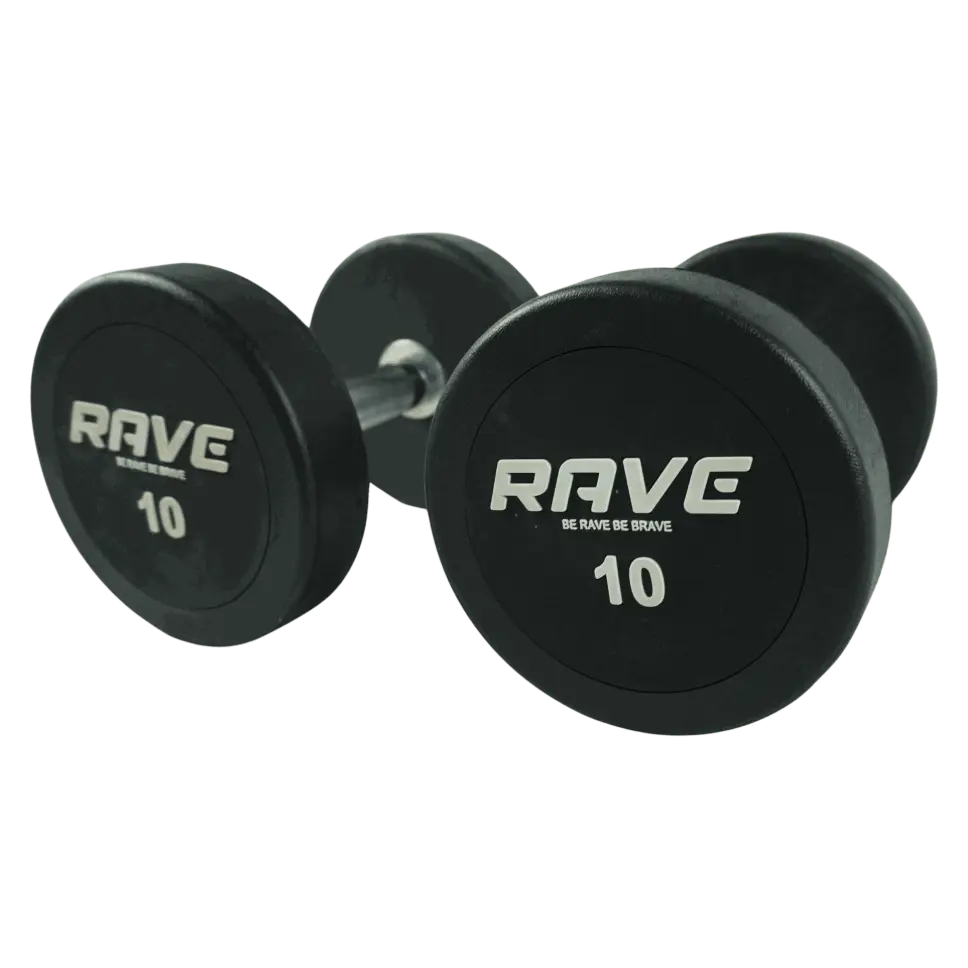 RAVE TG 806 Round Head TPU Dumbbell 180 Kg