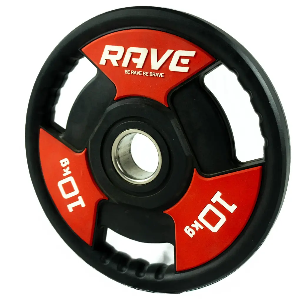 RAVE RG 807 3 Grip TPU Weight Plate Set Of 150 Kg